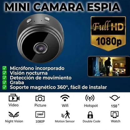 Mini Cámara Espía Full HD 4K UltraVision™ - Descubre la VERDAD 👀
